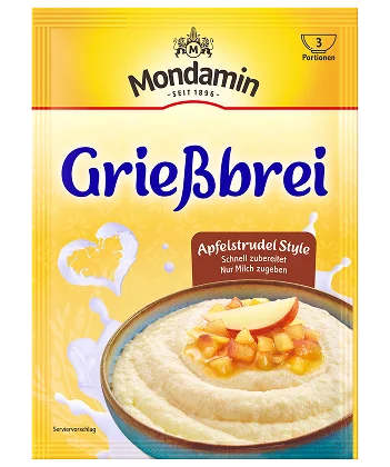 Griessbrei apfelstrudel